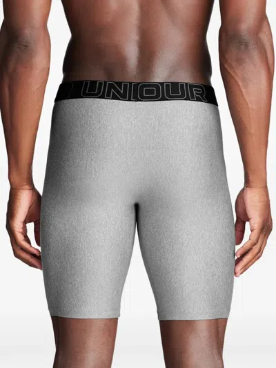 Under Armour 3-pack Performance Tech Solid 9 Boxer Briefs In Gray