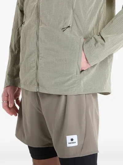 Saysky Clean Pace Shield Jacket In Green