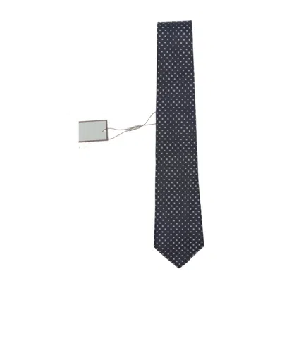 Canali Geometric-pattern Tie In Black