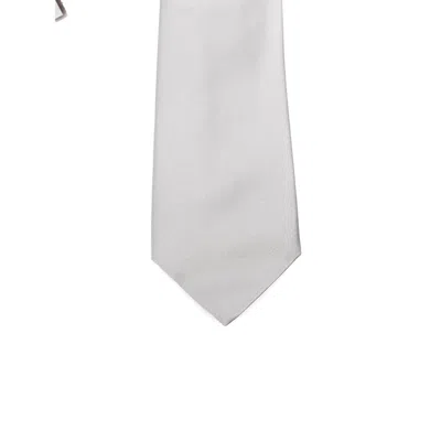 Canali Pointed Tie In White