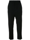 RICK OWENS RICK OWENS HIGH-WAISTED CROPPED TROUSERS - BLACK,RP17F7309WE11860319