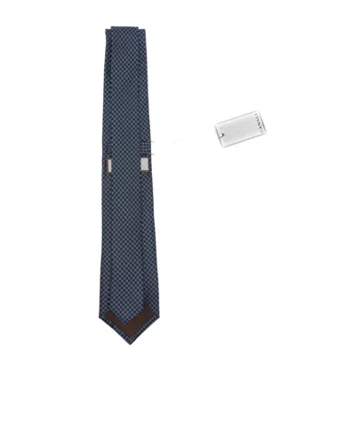 Canali Pointed Tie In Blue