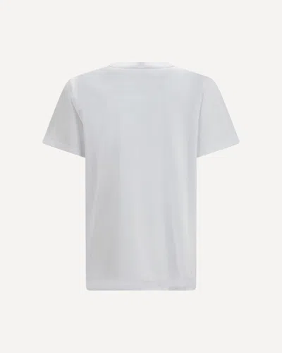 Ganni Womens Bright White Jersey Strawberry Printed Round-neck Cotton-jersey T-shirt In White