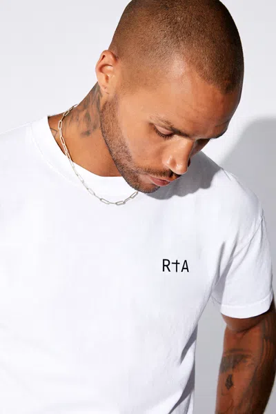 Rta Colin Oversize Logo Graphic T-shirt In White