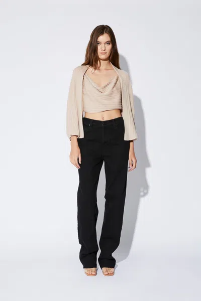 Rta Deep U Kimono Sweater In Neutral