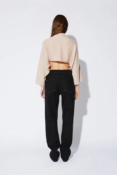 Rta Deep U Kimono Sweater In Neutral
