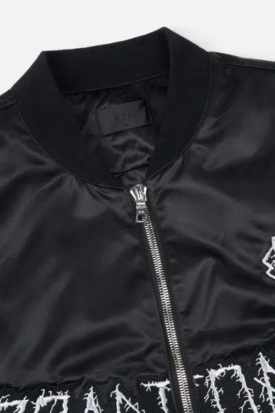 Rta Harvard Jacket In Black