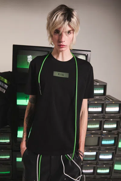 Rta Liam Short Sleeve Tee In Black