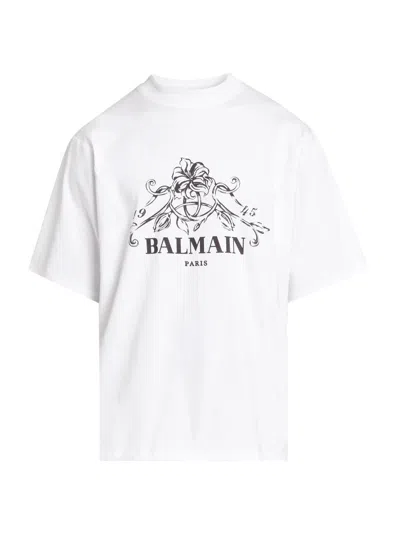 Balmain Vine T-shirt In White
