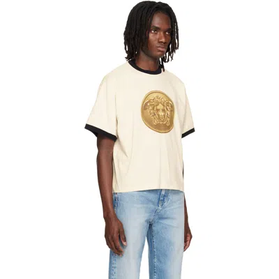 Versace Printed Cotton-jersey Regular T-shirt In White
