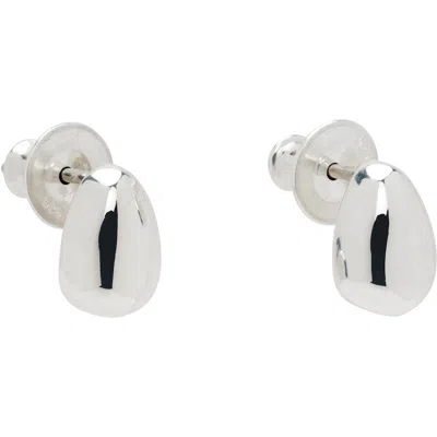 Sophie Buhai Tiny Egg Stud Earrings In Silver
