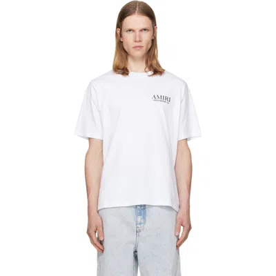 Amiri Cotton Stacked Bones T-shirt In White