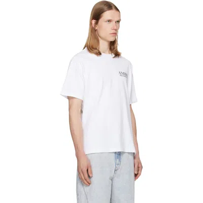 Amiri Cotton Stacked Bones T-shirt In White