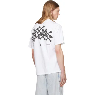 Amiri Cotton Stacked Bones T-shirt In White