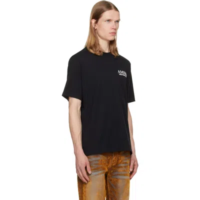 Amiri Black Bones Stacked T-shirt In Black
