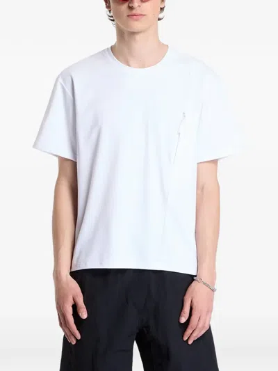 Tilak Poutnik Zip-pocket T-shirt In White