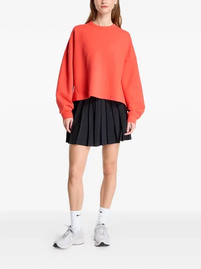 Nike Impossiblysoft Oversized Sweater In Red