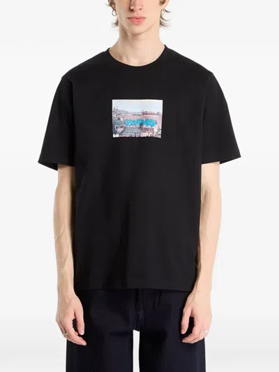 Wasted Elevation Graphic-print T-shirt In Black