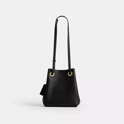 Coach Jade Drawstring Bag In Black