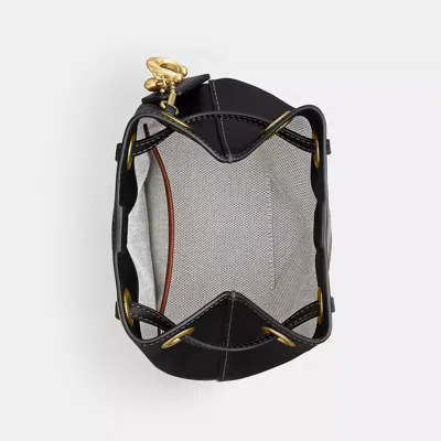 Coach Jade Drawstring Bag In Black