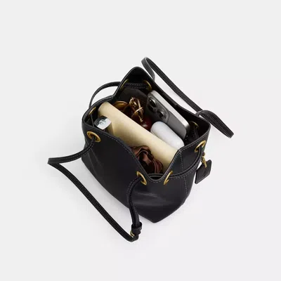 Coach Jade Drawstring Bag In Black