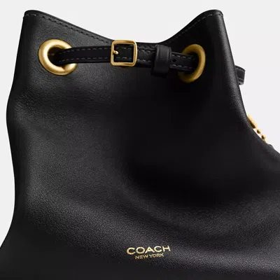 Coach Jade Drawstring Bag In Black
