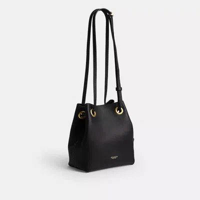 Coach Jade Drawstring Bag In Black