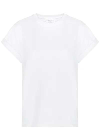 Victoria Beckham Tilly Cotton Jersey T-shirt In White