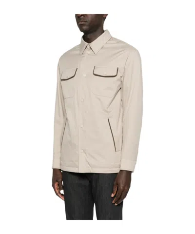 Canali Patch-pocket Jacket In Brown