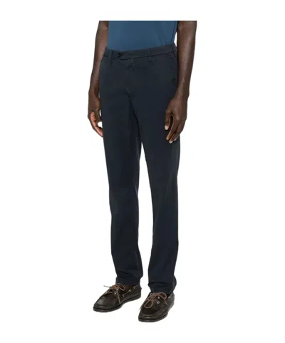 Canali Front-button Trousers In Black