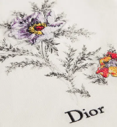 Dior Embroidered T-shirt In White