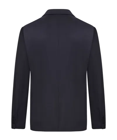 Tagliatore Tailored Single-breasted Wool Suit In Black