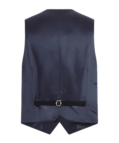 Tagliatore Tailored Single-breasted Wool Suit In Black