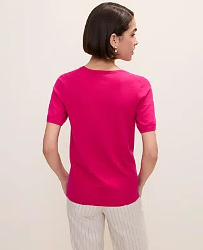 Ann Taylor Easy Sweater Tee In Pink