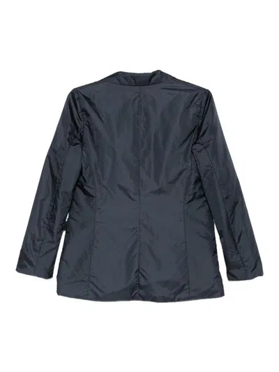 Aspesi Jacket Long Sleeves Notched Lapels Front Pockets In Blue