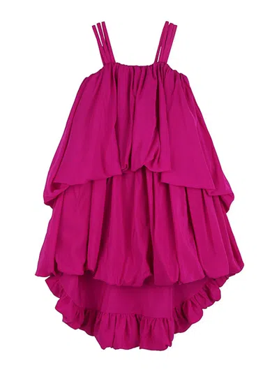 Chloé Tiered Strap Dress In Pink