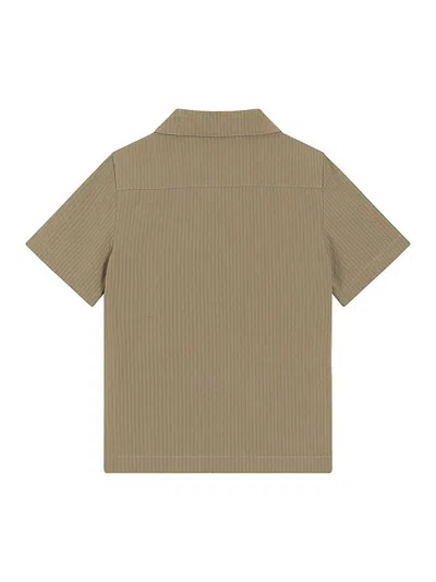 Dolce & Gabbana Striped Flap-pocket Shirt In Green