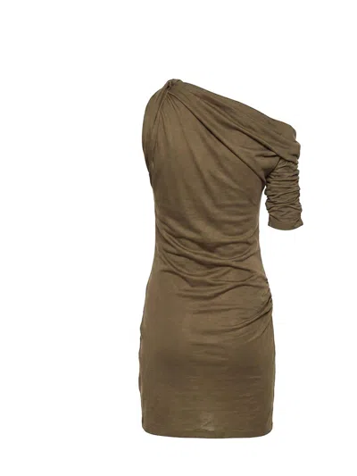 Jacquemus The Mini Robe Drapeado In Brown