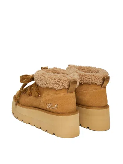 Karl Lagerfeld Skylar Lo Pull On Boot In Brown