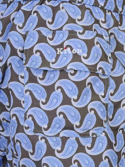 Kiton Swimsuit In Blue