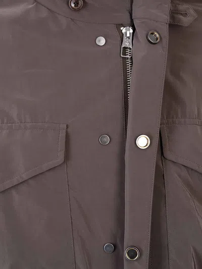Montecore Drawstring-waist Field Jacket In Gray