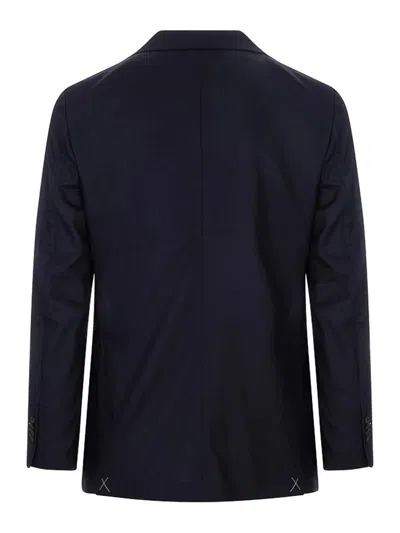 Montecore Double-breasted Jacket In Blue