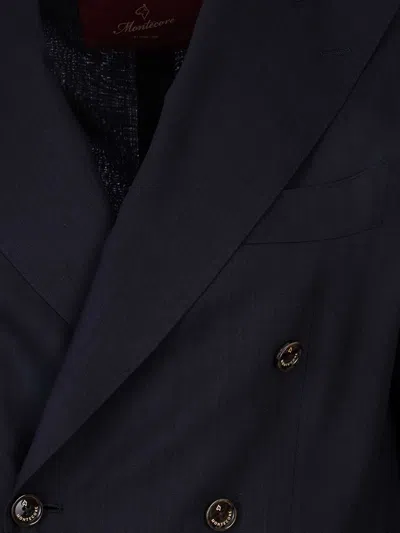 Montecore Double-breasted Jacket In Blue
