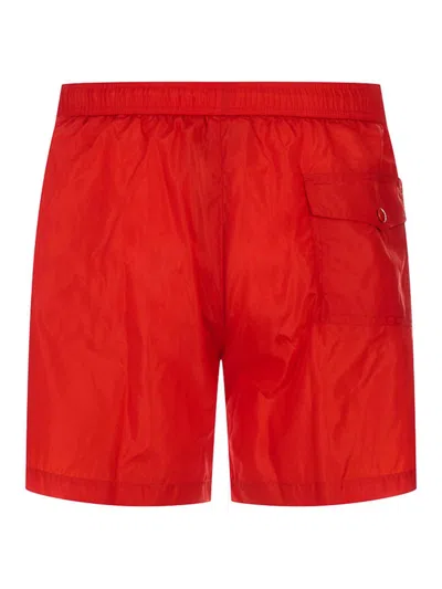 Moncler Boxer Mare In Red