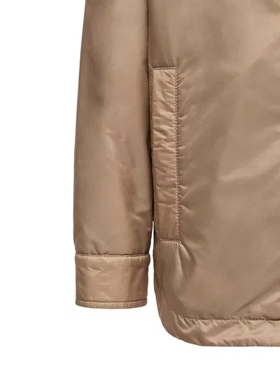 Moncler Jacket In Brown