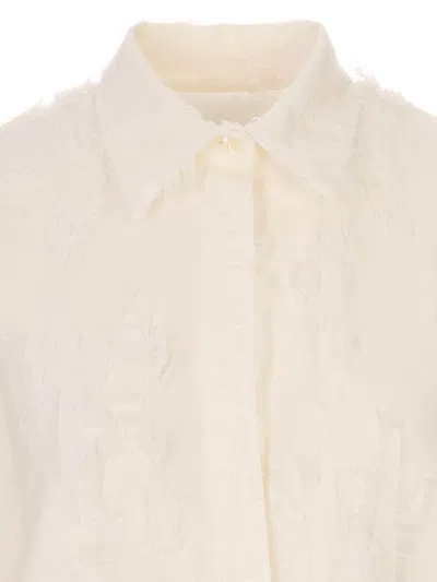Msgm Shirt In Neutral