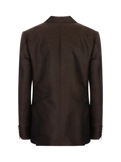 Msgm Jacket In Brown