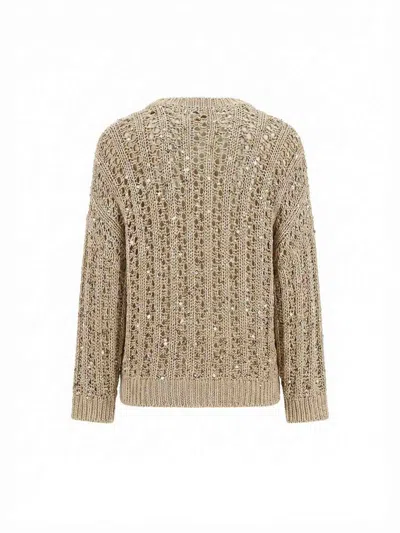 Peserico Sweater In Brown