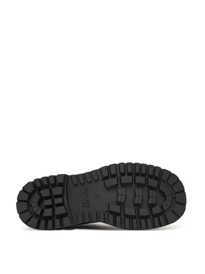 Versace Jeans Couture Elastic-insert Platform Boots In Black