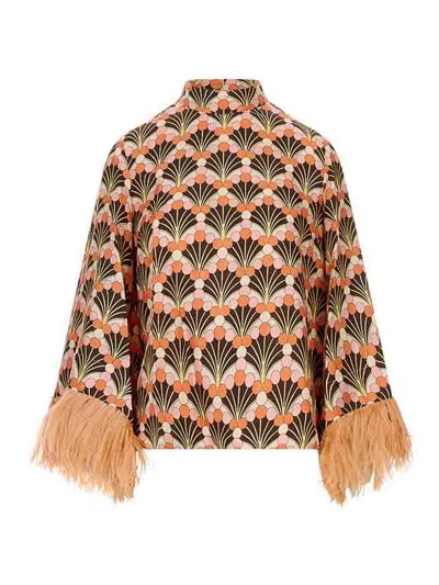 La Doublej Make An Exit Top In Orange